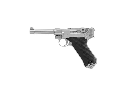Luger P08 Gbb Silver WE hlavní fotka