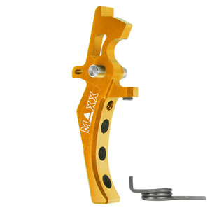 Hliníková CNC SPEED spoušť pro M4/M16 - TYPE D, žlutá