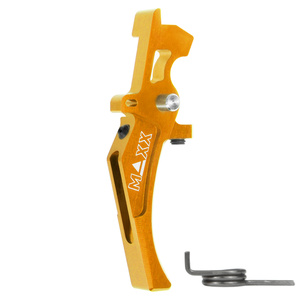 Hliníková CNC SPEED spoušť pro M4/M16 - TYPE D, žlutá
