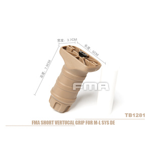 FMA M-LOK krátká taktická rukojeť STUBBY grip - Písková