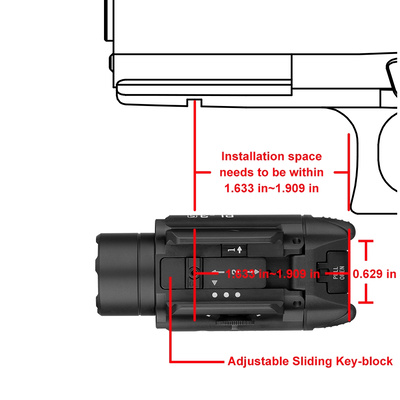 OLIGHT pistolová svítilna Valkyrie PL-3S 1000 lm - Černá