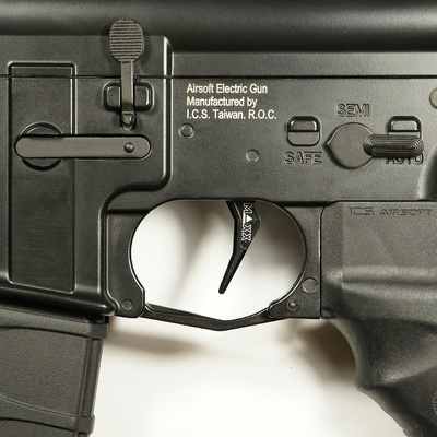 Hliníková CNC ADVANCED spoušť pro M4/M16 - TYPE B, černá