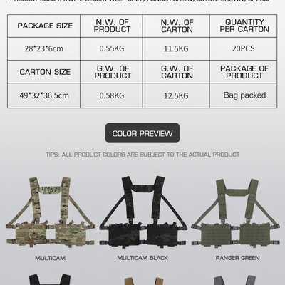 WST dělený taktický Chest rig Alpha - MC