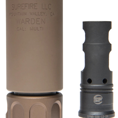 Angry Gun QD tlumič WARDEN BLAST s ražením, 14- mm (CCW) - Černá
