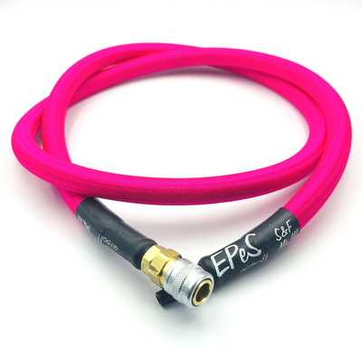 EPeS HPA hadice S a F s opletem, 100 cm, QD Foster - Neonově růžová