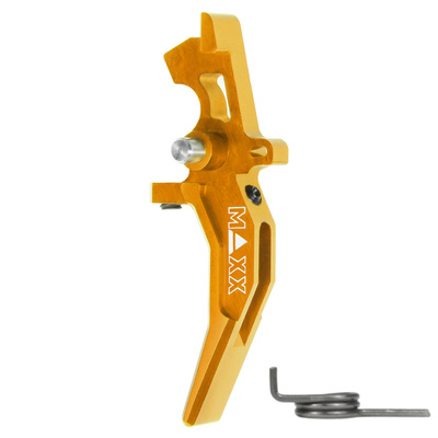 Hliníková CNC SPEED spoušť pro M4/M16 - TYPE C, žlutá