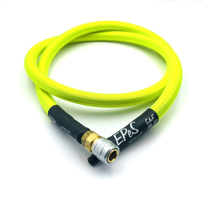 EPeS HPA hadice S a F s opletem, 100 cm, QD Foster - Neonově zelená