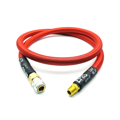 EPeS HPA hadice S a F s opletem, 100 cm, QD Foster  plus  1/8 NPT - Neonově zelená