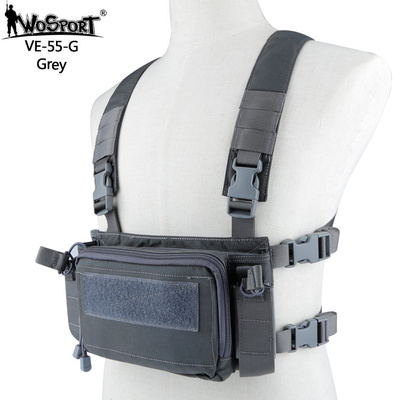 WST Taktický Chest rig D3CRM - Šedý