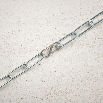 Stainless Steel Ocelová oboustranná karabina S-Biner, černá - velikost 4