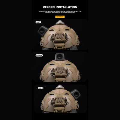 WST atrapa taktické kamery operátora - Černá