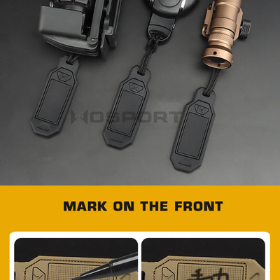 Popisovatelné visačky WoSporT (4ks) - Zelená