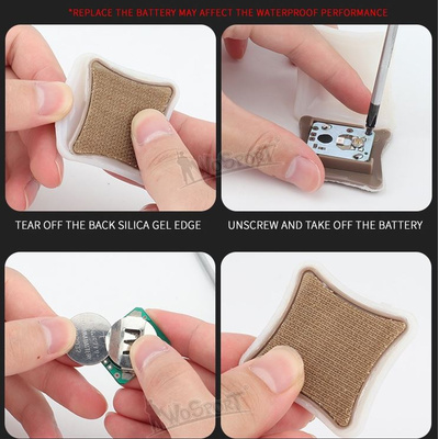 WST taktické poziční světlo II, 4 x 4 cm - Zelená