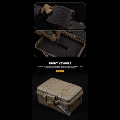 WST taktický úložný box 13,5 x 9 x 7 cm - Písková