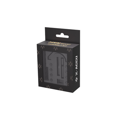 VO adaptér pro kolimátor na 34mm montážní kroužky X-ACCU s 6 šrouby - Černá