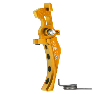 Hliníková CNC SPEED spoušť pro M4/M16 - TYPE D, žlutá