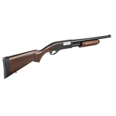 TM plynová GNB brokovnice M870 Tactical, 3/6 ran - Černá/imitace dřeva
