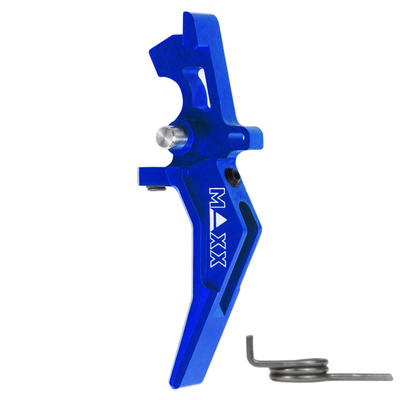 Hliníková CNC SPEED spoušť pro M4/M16 - TYPE B, modrá