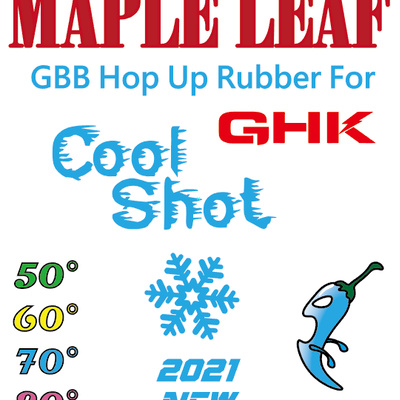ML GHK silikonová hop-up gumička COOL SHOT, 80 shore - Červená