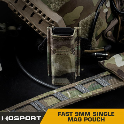 FAST type MOLLE sumka na 9mm pistolové zásobníky - coyote
