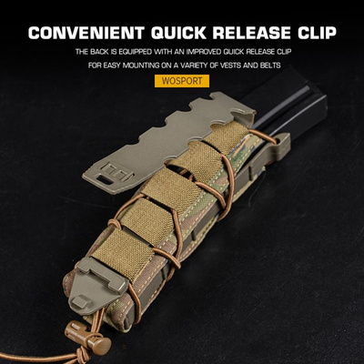 Tiger type MOLLE sumka na dlouhé zásobníky MP5 - coyote