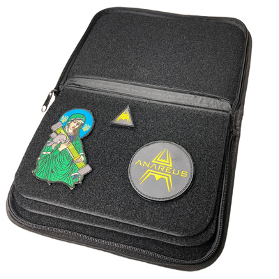 Pořadač na nášivky VELCRO 17x24x3,5cm, malý - černý