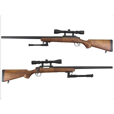 MB03D Sniper - imitace dřeva  plus  optika  plus  dvojnožka