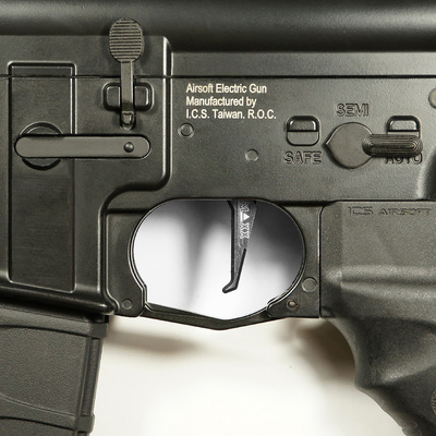 Hliníková CNC ADVANCED spoušť pro M4/M16 - TYPE E, titanová