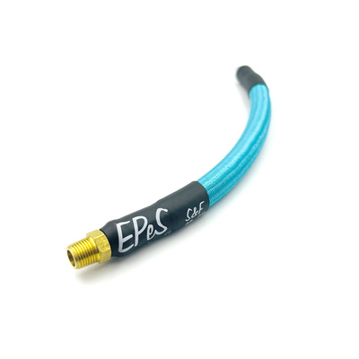 EPeS IGL HPA hadice S a F s opletem, 20 cm, QD Foster  plus  1/8 NPT - Oceánově modrá