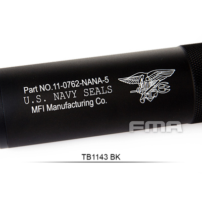 FMA tlumič U.S. Navy Seals Type 35x198 mm - Černá