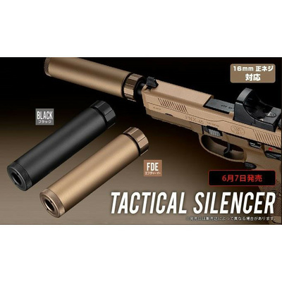 TM kovový tlumič GBB Tactical, závit 16 plus  mm CW (MK23, HK45) - Písková (FDE)