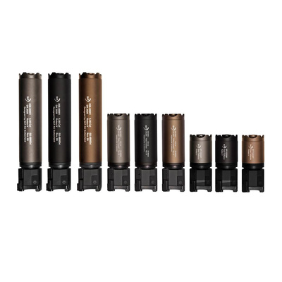 B a T Rotex-V Compact 130mm - rychloupínací tlumič, černý