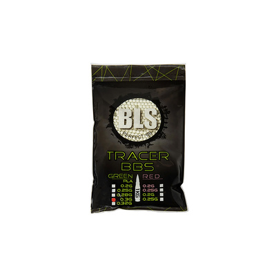 Kuličky BLS BIO Tracer 0,30g, 3300 BBs - Zelené nasvětlovací
