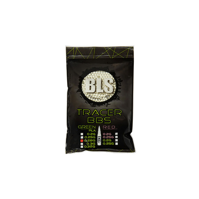 Kuličky BLS BIO Tracer 0,28g, 3500 BBs - Zelené nasvětlovací