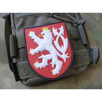 Nášivka ČESKÝ LEV plast velcro - BAREVNÁ