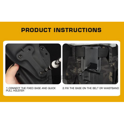 WST snížená opasková platforma Low Rise pro holster - MC