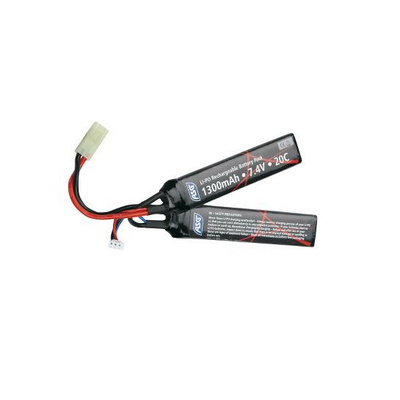 Li-Pol baterie ASG 7,4V 1300mAh, 25C - Nunchuk (dvojdílná)