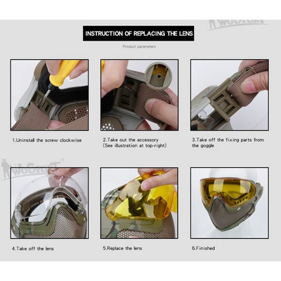 Pilot ochranná maska - šedá