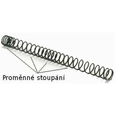 Pružina s progresivním vinutím 140MS (SiCr)