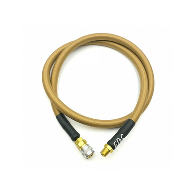 EPeS HPA hadice S a F s opletem, 100 cm, QD Foster  plus  1/8 NPT - Coyote