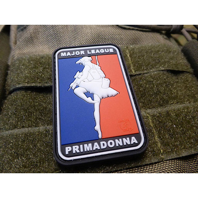 Nášivka MAJOR LEAGUE PRIMADONNA plast velcro, barevná