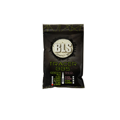 20x kuličky BLS BIO Tracer 0,32g, 3120 BBs - Zelené nasvětlovací (krabice)