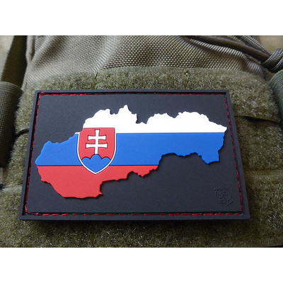 Nášivka Slovenská vlajka plast velcro - barevná