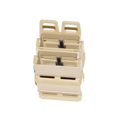 FMA plastová MOLLE sumka FastMag pro zásobník AK / 7.62, 2 ks - Písková