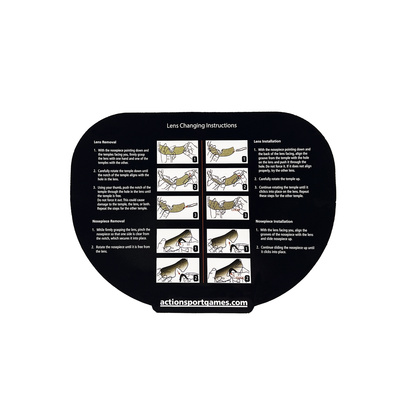 STRIKE ochranné brýle Drop Zone, set se 4 zorníky H2X Anti-Fog - Černá