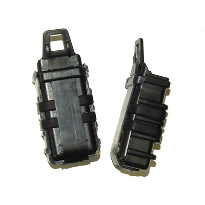 FMA plastová MOLLE sumka FastMag pro zásobník MP7, 2 ks - Černá