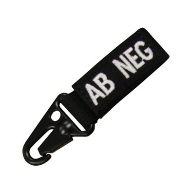 Klíčenka s krevní skupinou ČERNÁ - AB POS