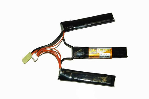 DynamicsHPA - Airsoftový krám, Airsoft zbraně, střelivo, vybavení - Li-Pol baterie X-Cell 11,1V 1000mAh, 20C - Crane (trojdílná)
