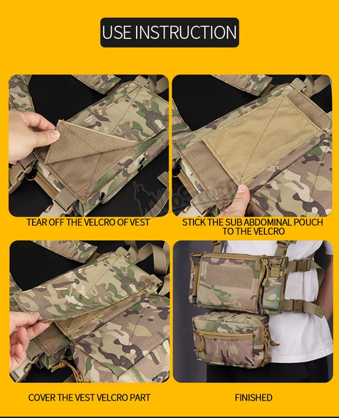 DynamicsHPA - Airsoftový krám, Airsoft zbraně, střelivo, vybavení - WST břišní sumka na suchý zip (Fanny Pack) - Písková