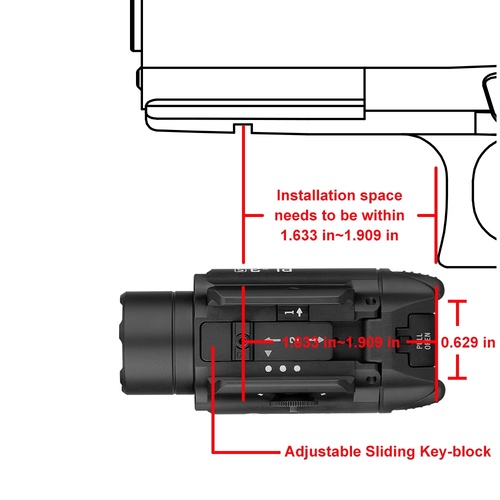 DynamicsHPA - Airsoftový krám, Airsoft zbraně, střelivo, vybavení - OLIGHT pistolová svítilna Valkyrie PL-3S 1000 lm - Černá